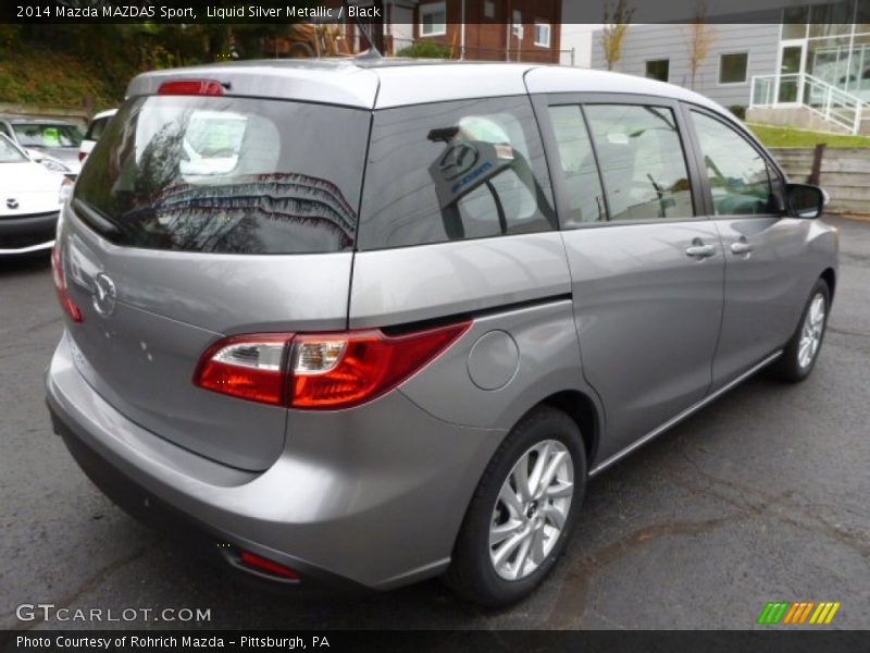 Liquid Silver Metallic / Black 2014 Mazda MAZDA5 Sport