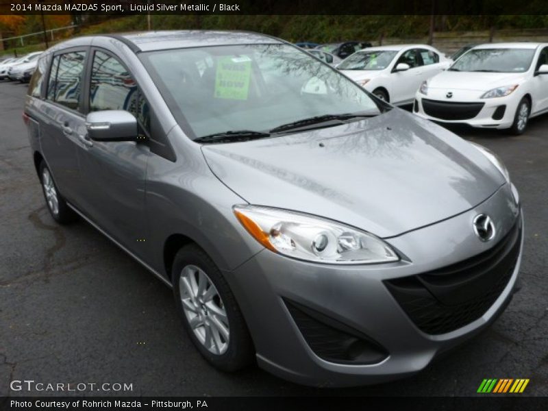 Liquid Silver Metallic / Black 2014 Mazda MAZDA5 Sport