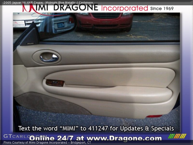 Midnight Blue Metallic / Cashmere 2005 Jaguar XK XKR Coupe