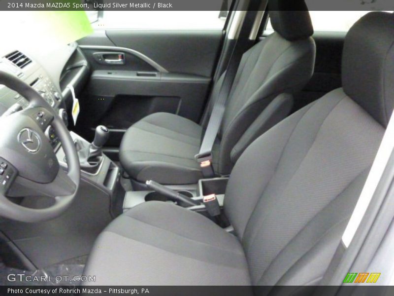 Liquid Silver Metallic / Black 2014 Mazda MAZDA5 Sport