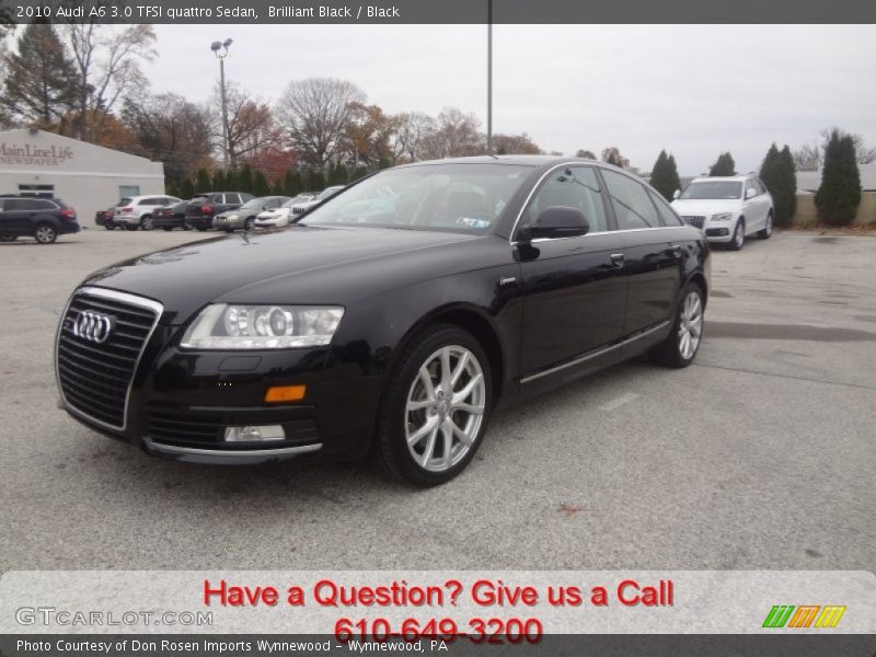 Brilliant Black / Black 2010 Audi A6 3.0 TFSI quattro Sedan