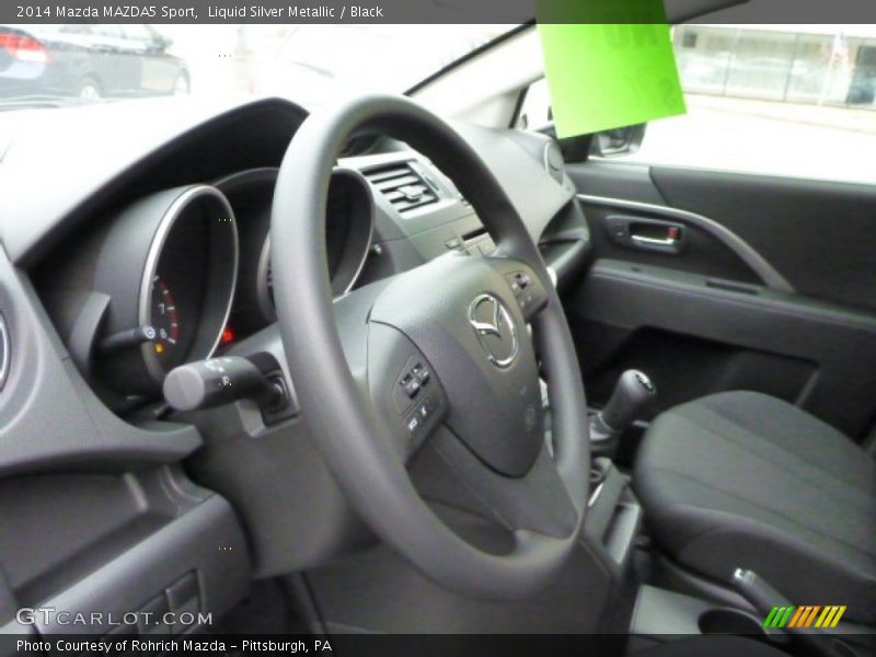 Liquid Silver Metallic / Black 2014 Mazda MAZDA5 Sport