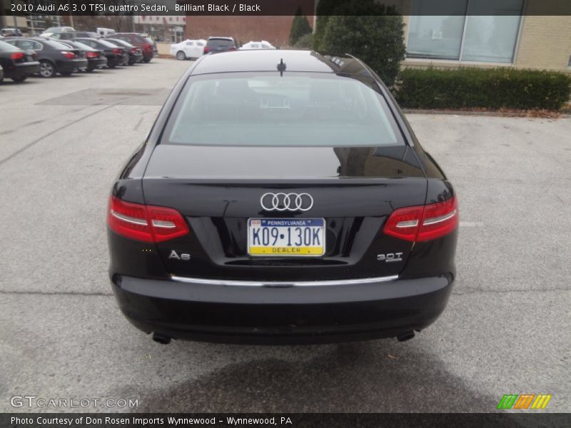 Brilliant Black / Black 2010 Audi A6 3.0 TFSI quattro Sedan