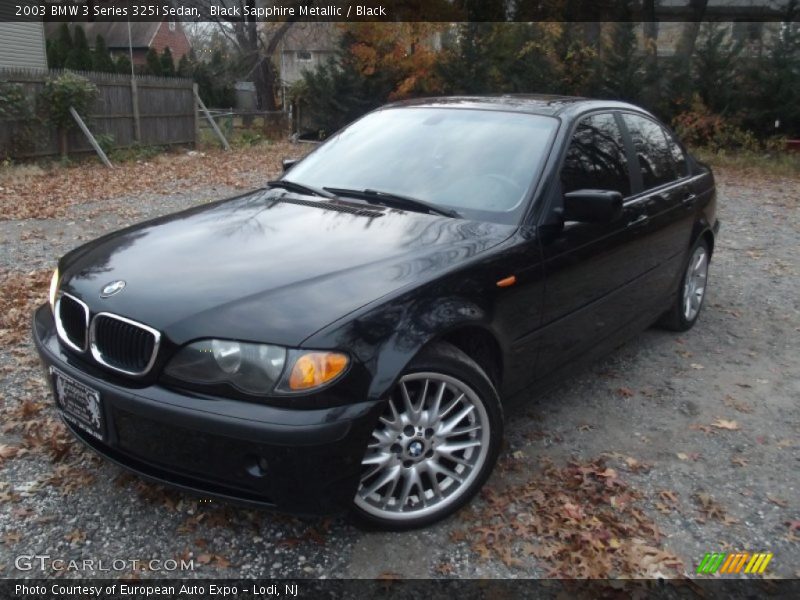 Black Sapphire Metallic / Black 2003 BMW 3 Series 325i Sedan