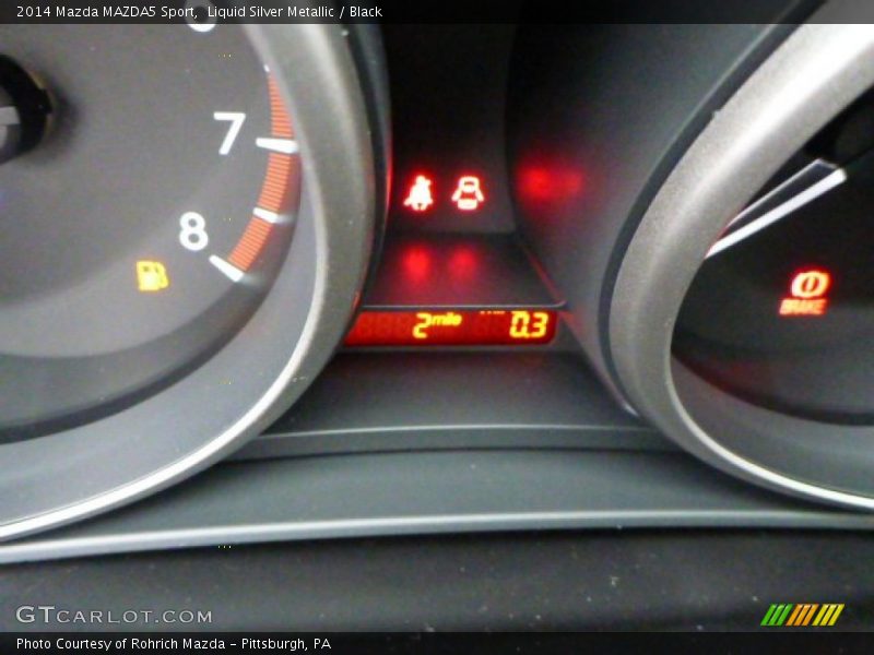 Liquid Silver Metallic / Black 2014 Mazda MAZDA5 Sport