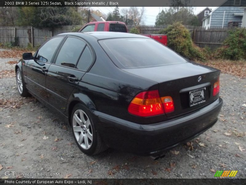 Black Sapphire Metallic / Black 2003 BMW 3 Series 325i Sedan