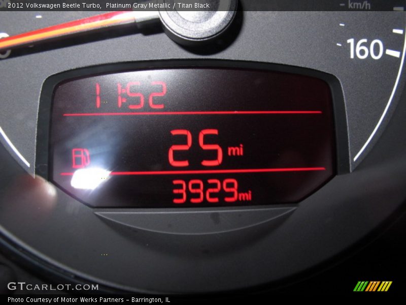 Platinum Gray Metallic / Titan Black 2012 Volkswagen Beetle Turbo