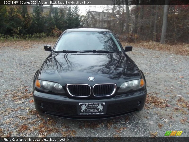 Black Sapphire Metallic / Black 2003 BMW 3 Series 325i Sedan