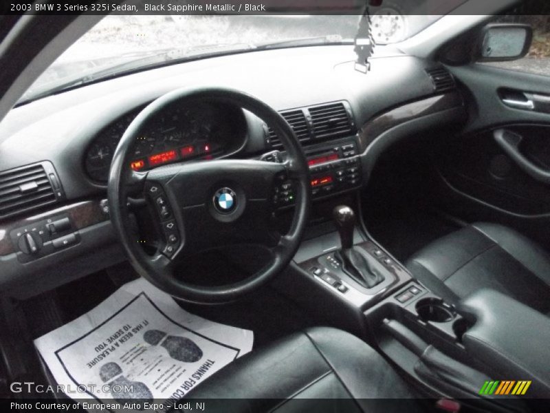 Black Sapphire Metallic / Black 2003 BMW 3 Series 325i Sedan