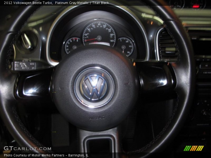 Platinum Gray Metallic / Titan Black 2012 Volkswagen Beetle Turbo