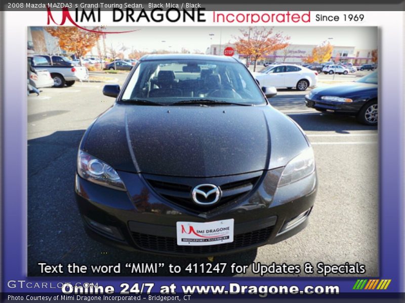 Black Mica / Black 2008 Mazda MAZDA3 s Grand Touring Sedan