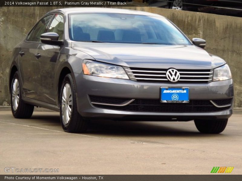 Platinum Gray Metallic / Titan Black 2014 Volkswagen Passat 1.8T S