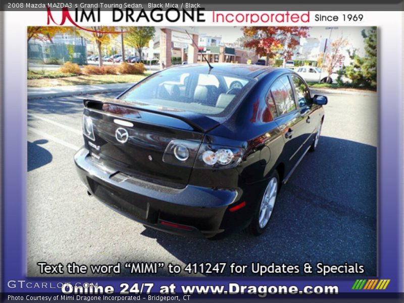 Black Mica / Black 2008 Mazda MAZDA3 s Grand Touring Sedan