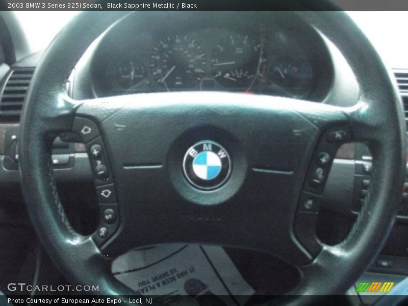 Black Sapphire Metallic / Black 2003 BMW 3 Series 325i Sedan