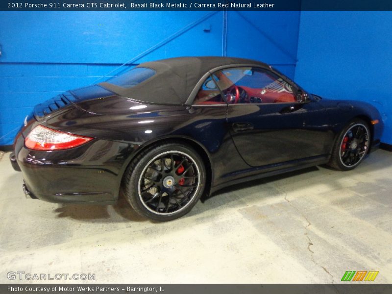 Basalt Black Metallic / Carrera Red Natural Leather 2012 Porsche 911 Carrera GTS Cabriolet