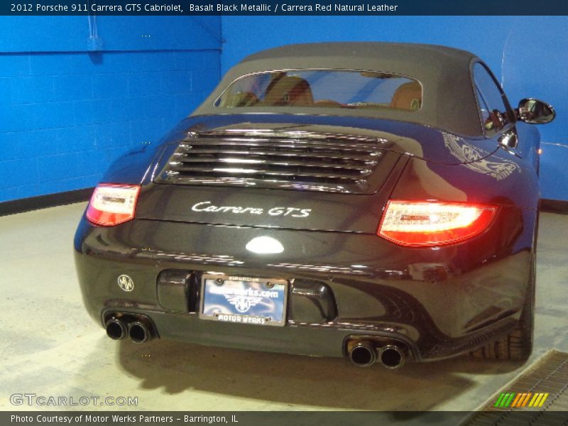 Basalt Black Metallic / Carrera Red Natural Leather 2012 Porsche 911 Carrera GTS Cabriolet