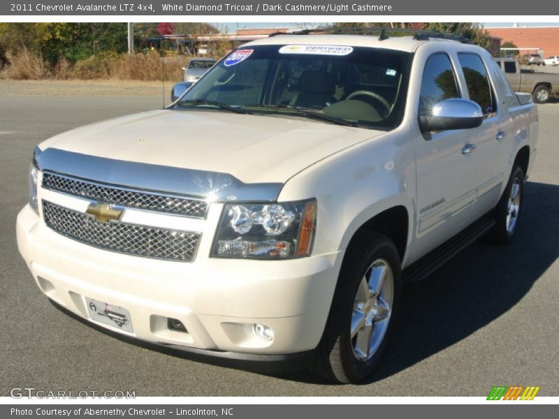 White Diamond Tricoat / Dark Cashmere/Light Cashmere 2011 Chevrolet Avalanche LTZ 4x4