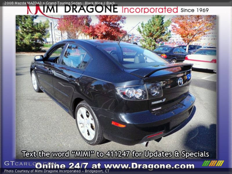Black Mica / Black 2008 Mazda MAZDA3 s Grand Touring Sedan