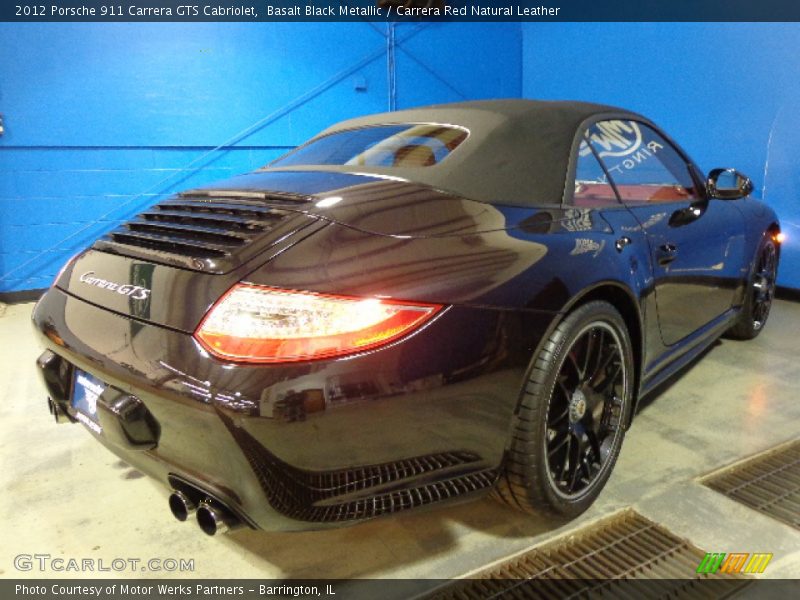 Basalt Black Metallic / Carrera Red Natural Leather 2012 Porsche 911 Carrera GTS Cabriolet