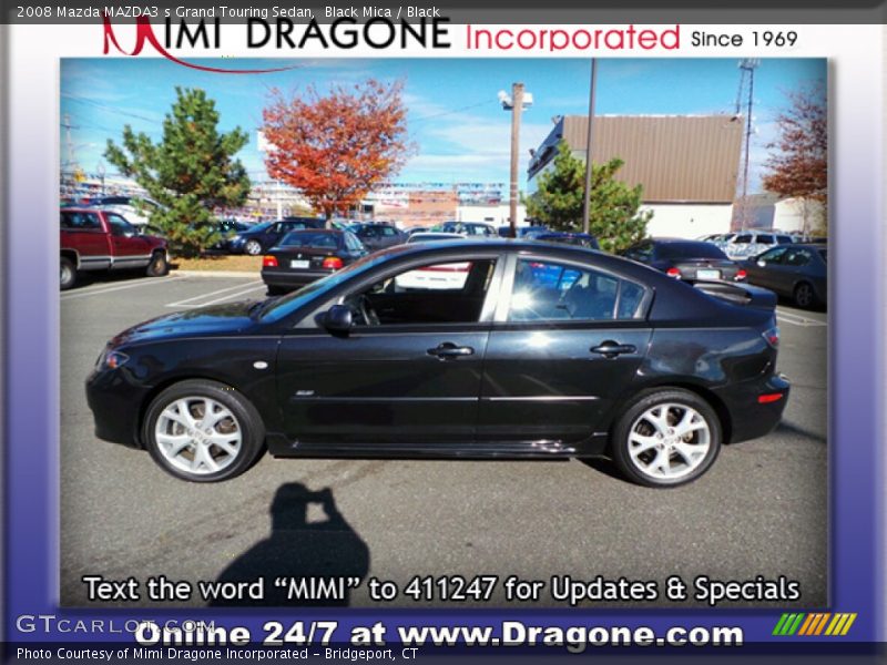 Black Mica / Black 2008 Mazda MAZDA3 s Grand Touring Sedan