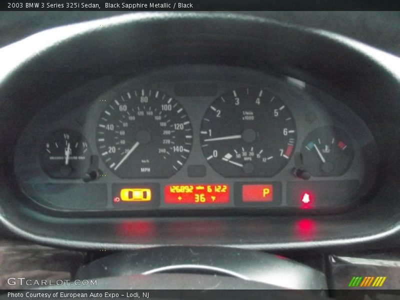 Black Sapphire Metallic / Black 2003 BMW 3 Series 325i Sedan