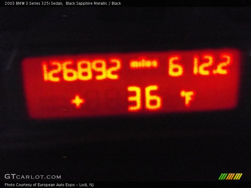 Black Sapphire Metallic / Black 2003 BMW 3 Series 325i Sedan