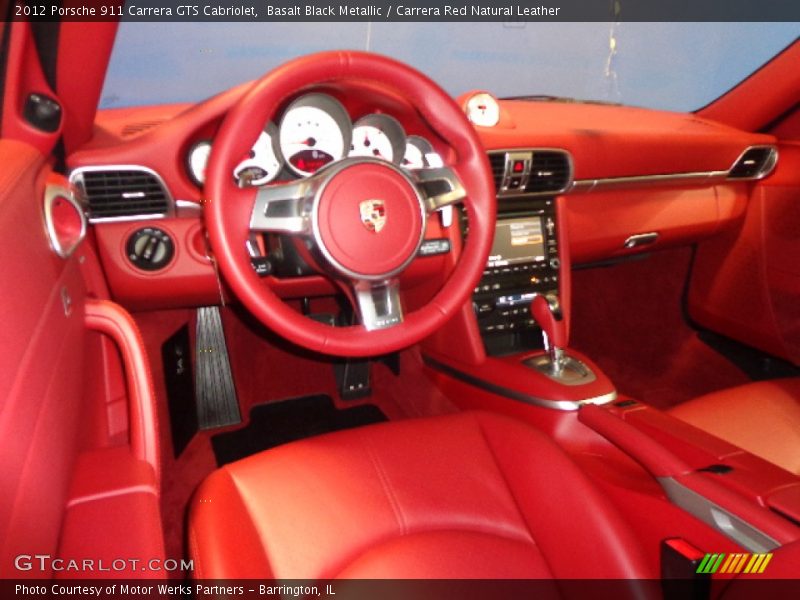 Carrera Red Natural Leather Interior - 2012 911 Carrera GTS Cabriolet 