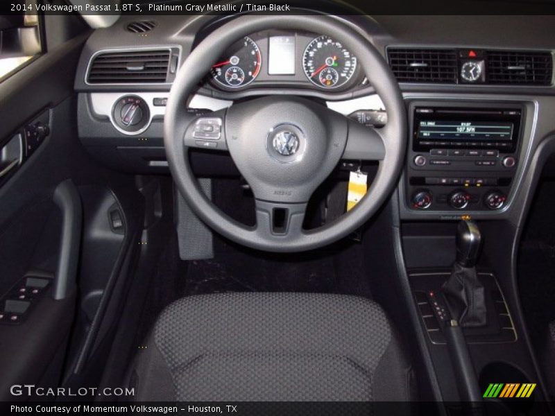Platinum Gray Metallic / Titan Black 2014 Volkswagen Passat 1.8T S