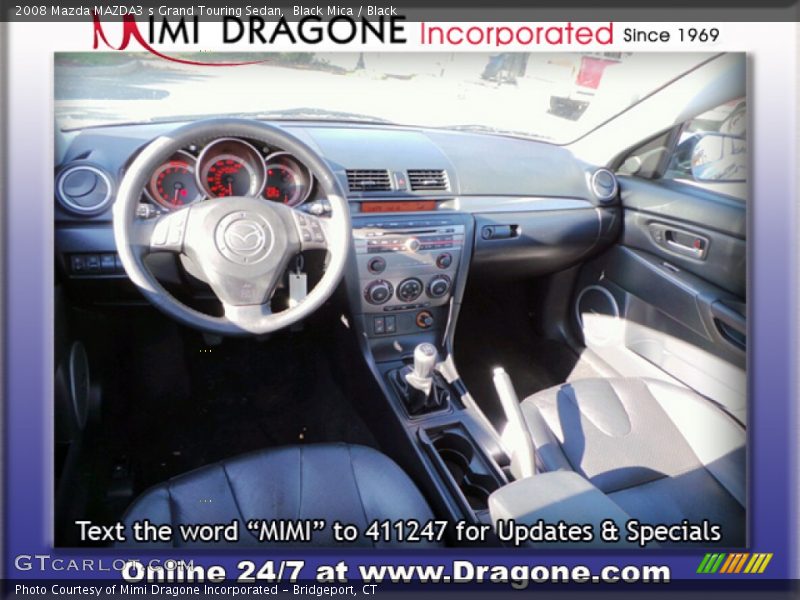 Black Mica / Black 2008 Mazda MAZDA3 s Grand Touring Sedan