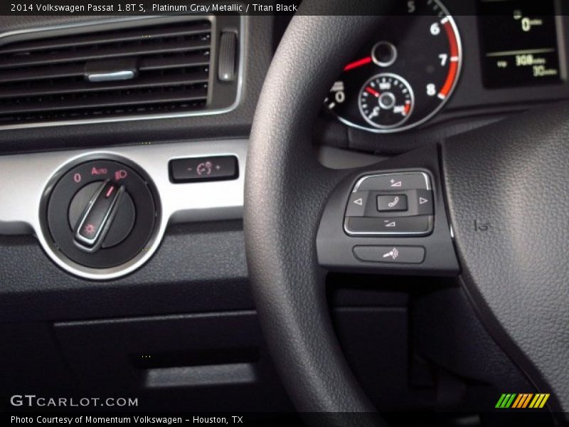 Platinum Gray Metallic / Titan Black 2014 Volkswagen Passat 1.8T S