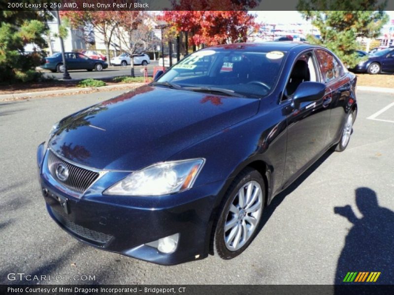 Blue Onyx Pearl / Black 2006 Lexus IS 250 AWD