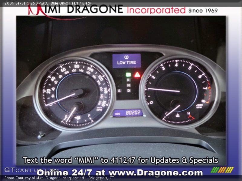 Blue Onyx Pearl / Black 2006 Lexus IS 250 AWD