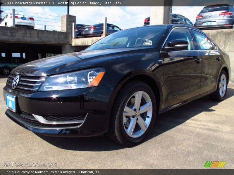 Black / Titan Black 2014 Volkswagen Passat 1.8T Wolfsburg Edition
