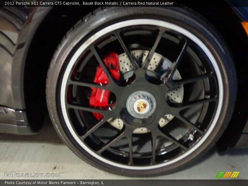 Basalt Black Metallic / Carrera Red Natural Leather 2012 Porsche 911 Carrera GTS Cabriolet