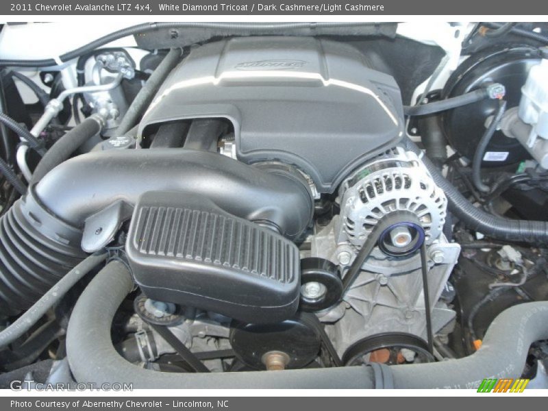 White Diamond Tricoat / Dark Cashmere/Light Cashmere 2011 Chevrolet Avalanche LTZ 4x4