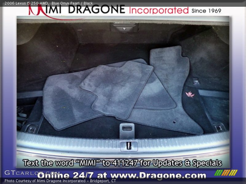 Blue Onyx Pearl / Black 2006 Lexus IS 250 AWD
