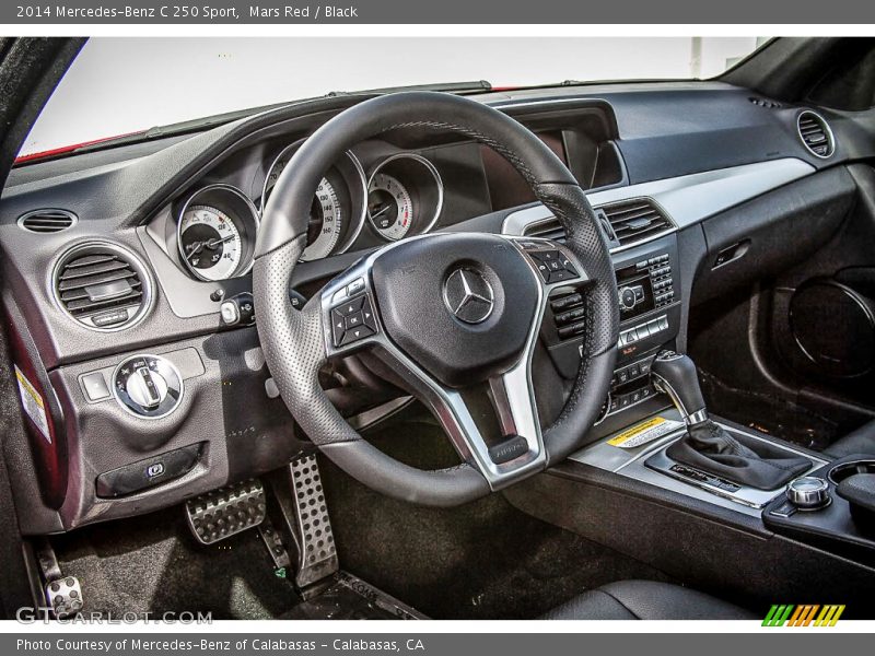 Mars Red / Black 2014 Mercedes-Benz C 250 Sport