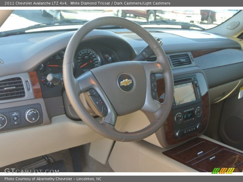White Diamond Tricoat / Dark Cashmere/Light Cashmere 2011 Chevrolet Avalanche LTZ 4x4