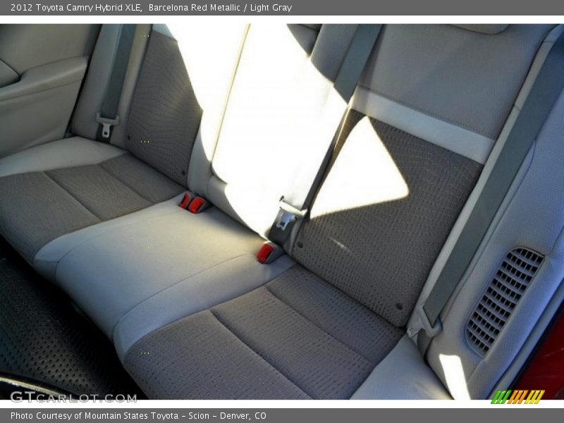 Barcelona Red Metallic / Light Gray 2012 Toyota Camry Hybrid XLE