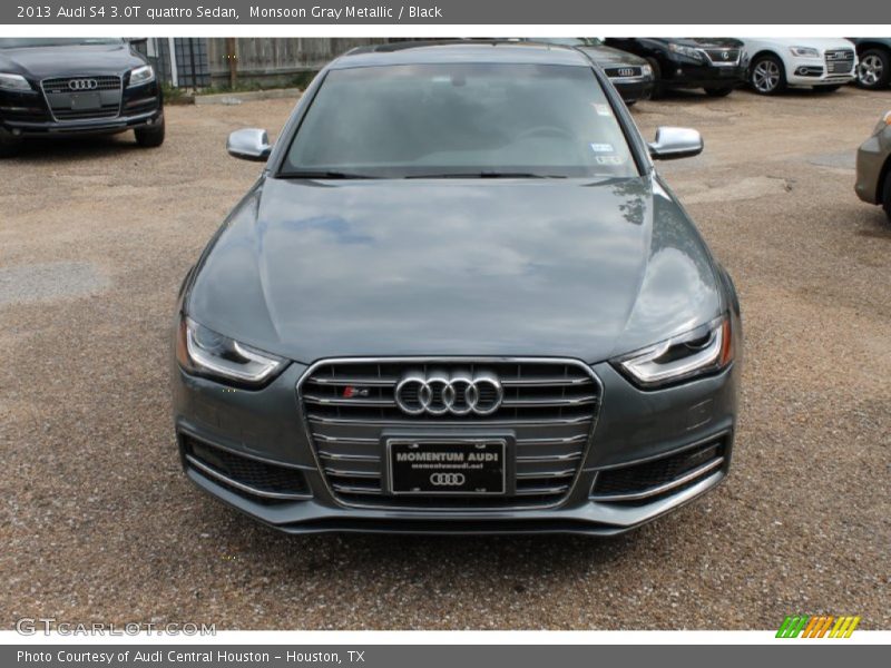 Monsoon Gray Metallic / Black 2013 Audi S4 3.0T quattro Sedan