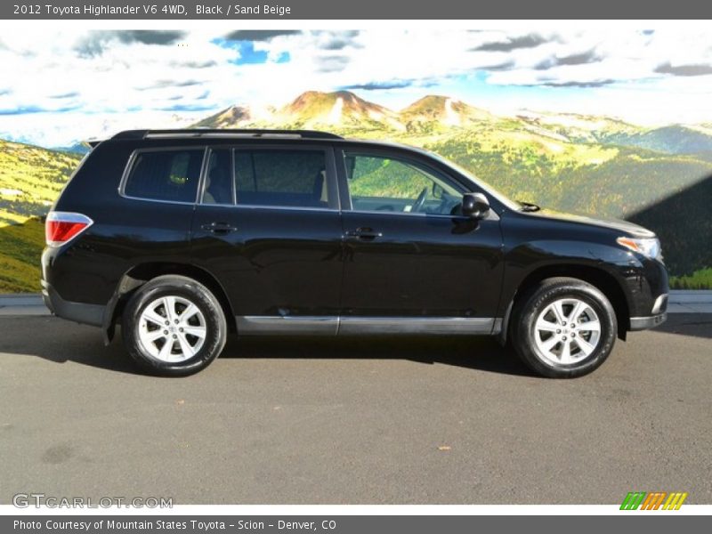 Black / Sand Beige 2012 Toyota Highlander V6 4WD