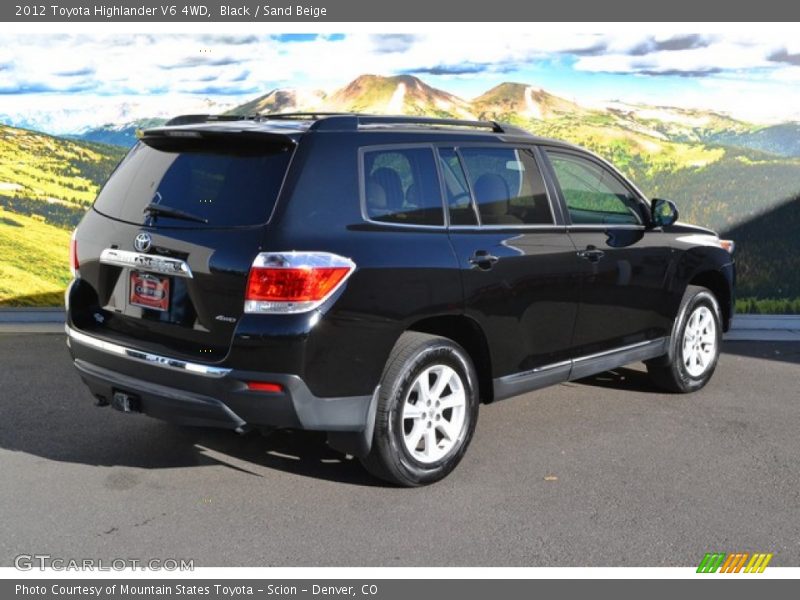 Black / Sand Beige 2012 Toyota Highlander V6 4WD