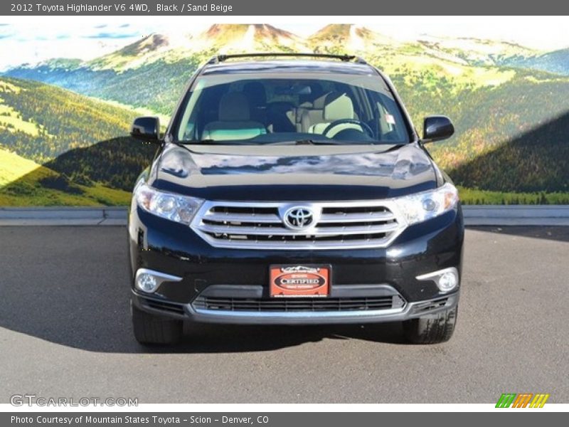 Black / Sand Beige 2012 Toyota Highlander V6 4WD