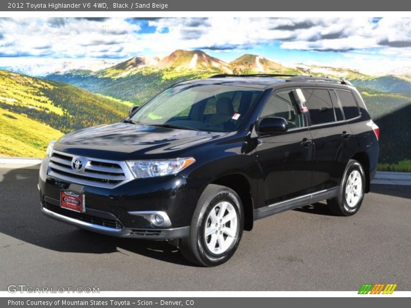 Black / Sand Beige 2012 Toyota Highlander V6 4WD