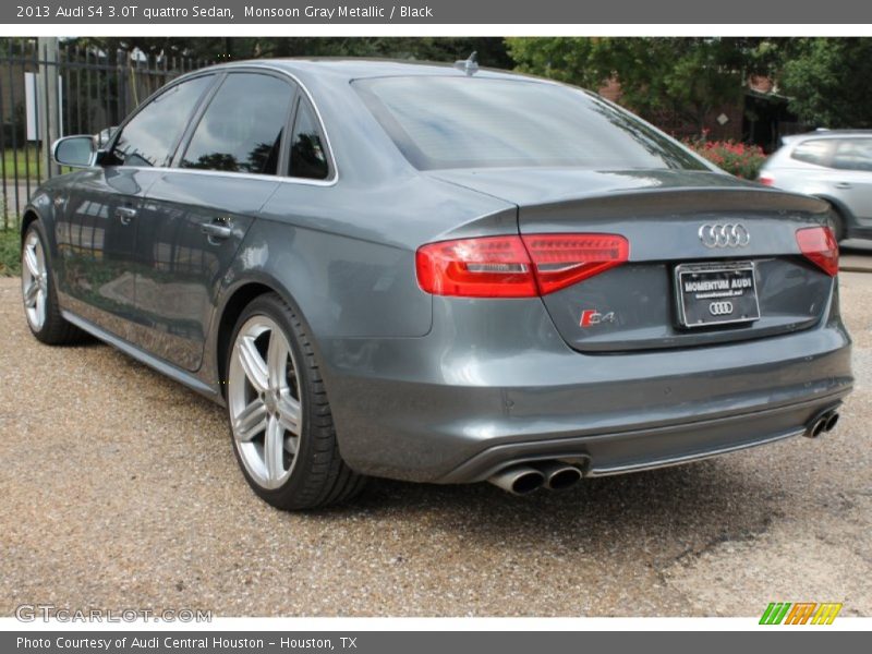 Monsoon Gray Metallic / Black 2013 Audi S4 3.0T quattro Sedan