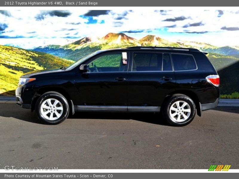 Black / Sand Beige 2012 Toyota Highlander V6 4WD