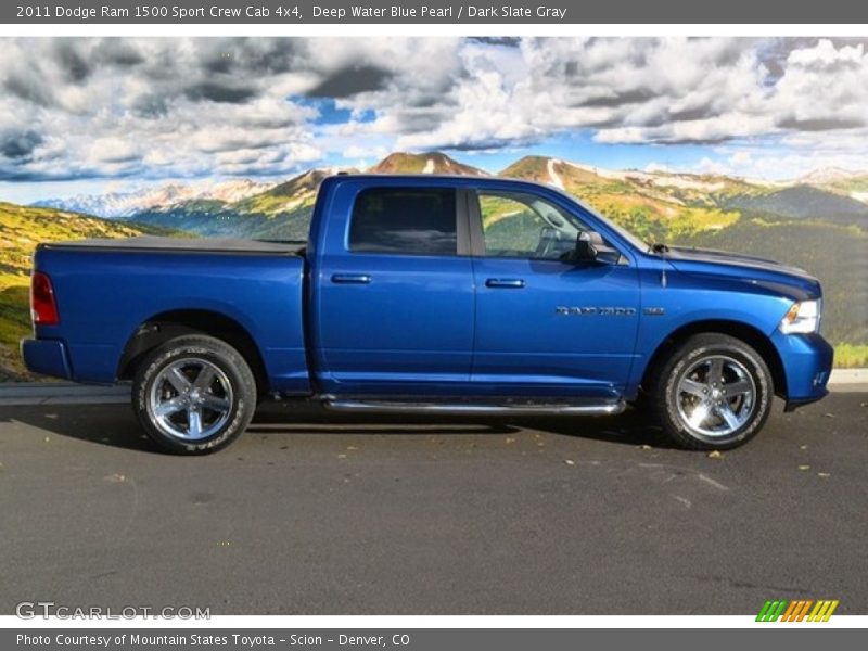 Deep Water Blue Pearl / Dark Slate Gray 2011 Dodge Ram 1500 Sport Crew Cab 4x4