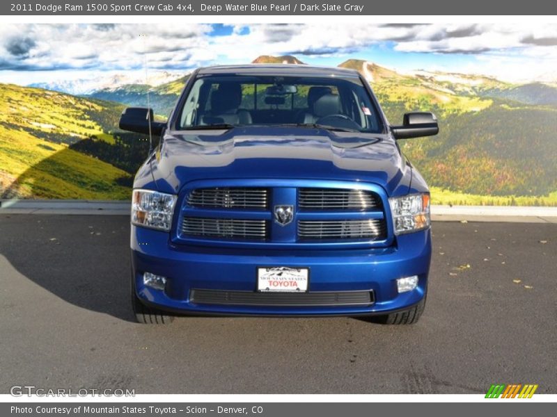 Deep Water Blue Pearl / Dark Slate Gray 2011 Dodge Ram 1500 Sport Crew Cab 4x4