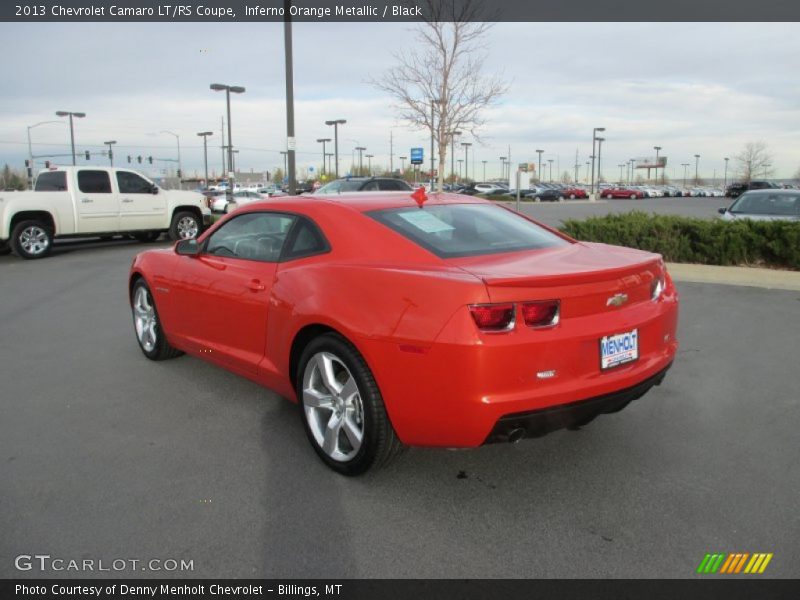 Inferno Orange Metallic / Black 2013 Chevrolet Camaro LT/RS Coupe
