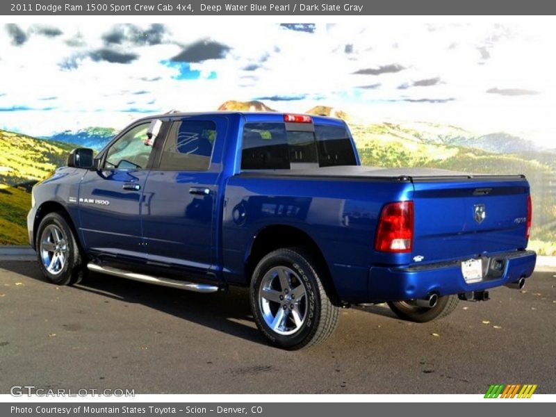 Deep Water Blue Pearl / Dark Slate Gray 2011 Dodge Ram 1500 Sport Crew Cab 4x4